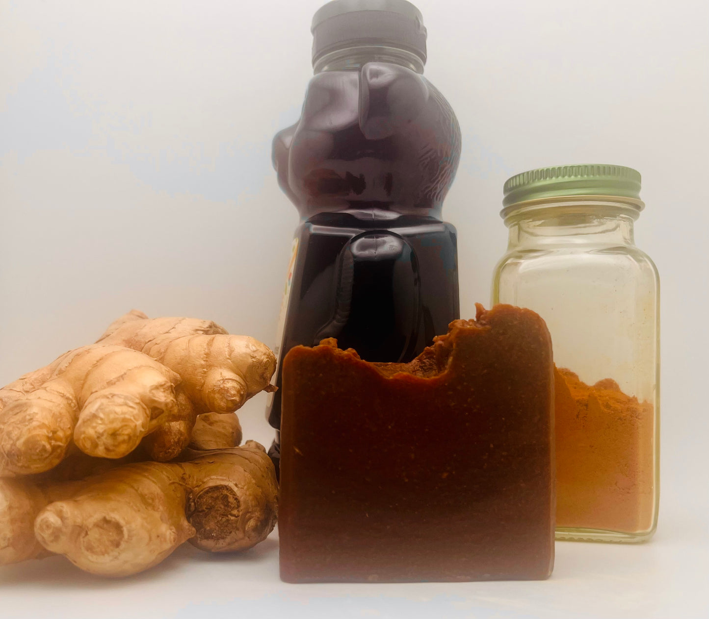 Turmeric & Ginger Soap “Mini Me” (Additional Carrot Juice) Scented with White Sage and Lavender