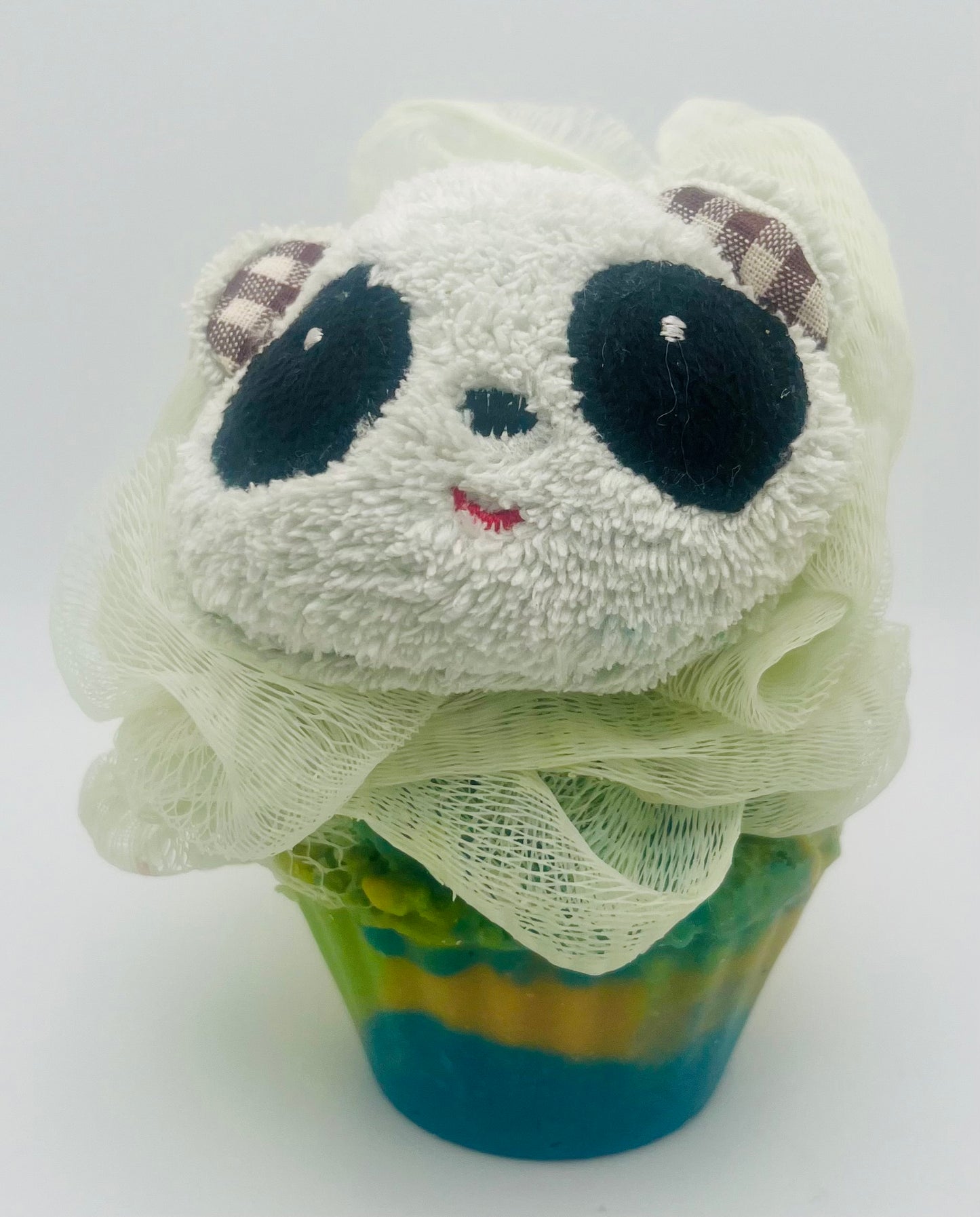 Animal Cupcakes with Loofah