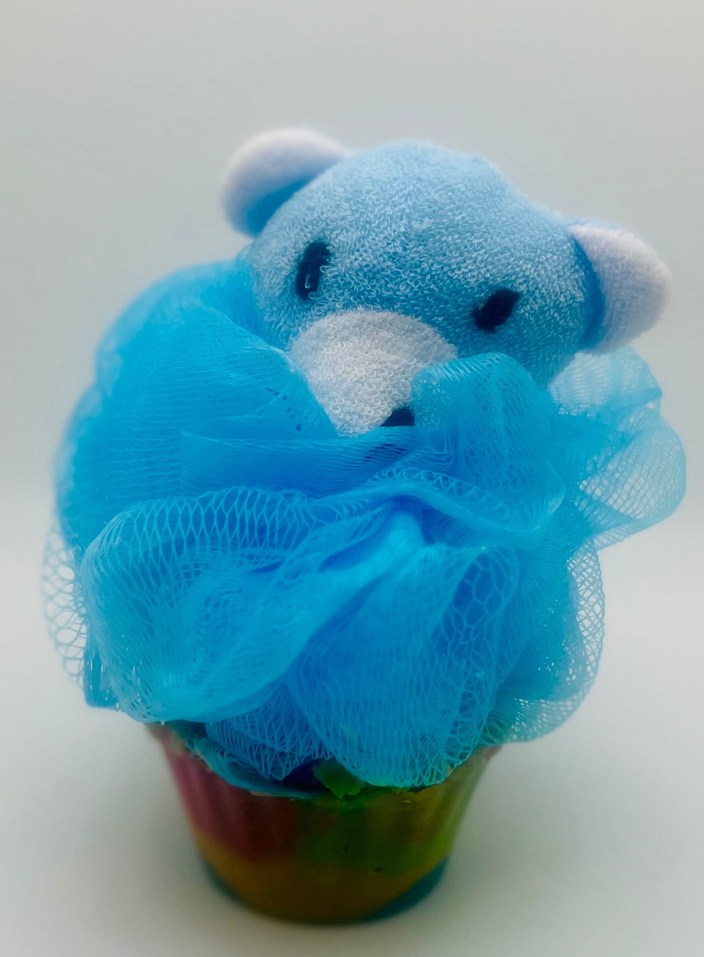 Animal Cupcakes with Loofah