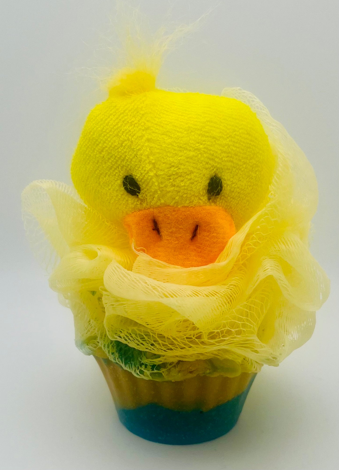 Animal Cupcakes with Loofah